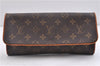 Authentic LOUIS VUITTON Monogram Pochette Twin GM Shoulder Pouch M51852 LV 5335C