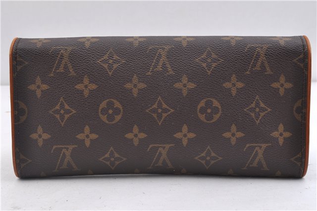 Authentic LOUIS VUITTON Monogram Pochette Twin GM Shoulder Pouch M51852 LV 5335C