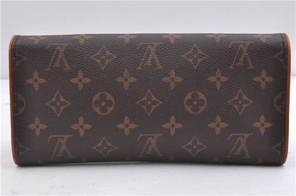 Authentic LOUIS VUITTON Monogram Pochette Twin GM Shoulder Pouch M51852 LV 5335C