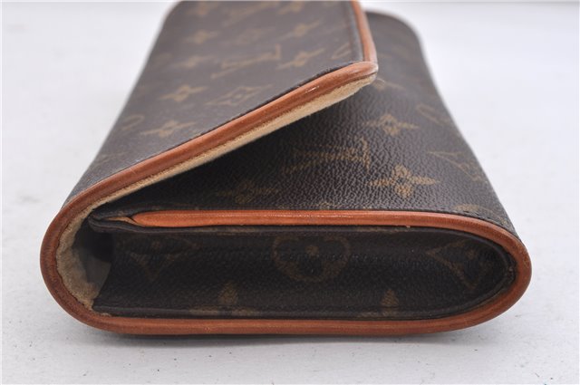 Authentic LOUIS VUITTON Monogram Pochette Twin GM Shoulder Pouch M51852 LV 5335C