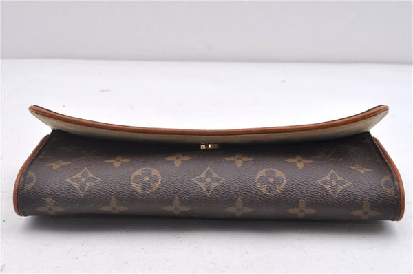 Authentic LOUIS VUITTON Monogram Pochette Twin GM Shoulder Pouch M51852 LV 5335C