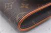 Authentic LOUIS VUITTON Monogram Pochette Twin GM Shoulder Pouch M51852 LV 5335C