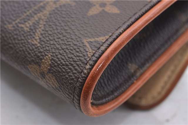 Authentic LOUIS VUITTON Monogram Pochette Twin GM Shoulder Pouch M51852 LV 5335C