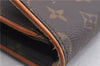 Authentic LOUIS VUITTON Monogram Pochette Twin GM Shoulder Pouch M51852 LV 5335C