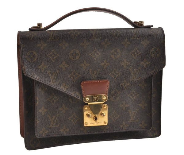 Authentic Louis Vuitton Monogram Monceau 2Way Shoulder Hand Bag M51185 LV 5335I