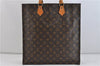 Authentic LOUIS VUITTON Monogram Sac Plat Hand Bag M51140 LV 5336C