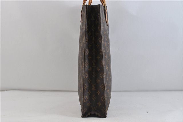 Authentic LOUIS VUITTON Monogram Sac Plat Hand Bag M51140 LV 5336C