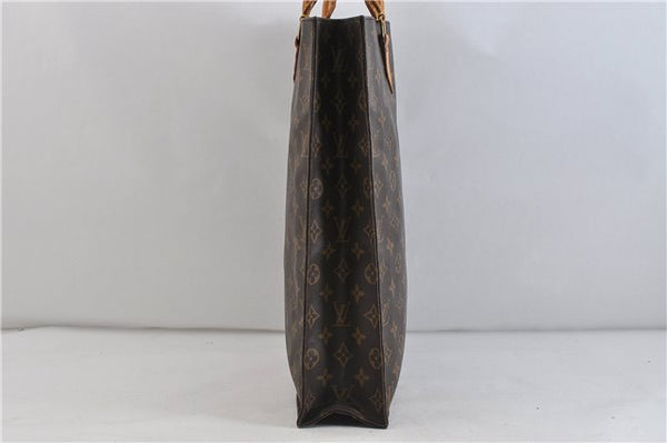 Authentic LOUIS VUITTON Monogram Sac Plat Hand Bag M51140 LV 5336C