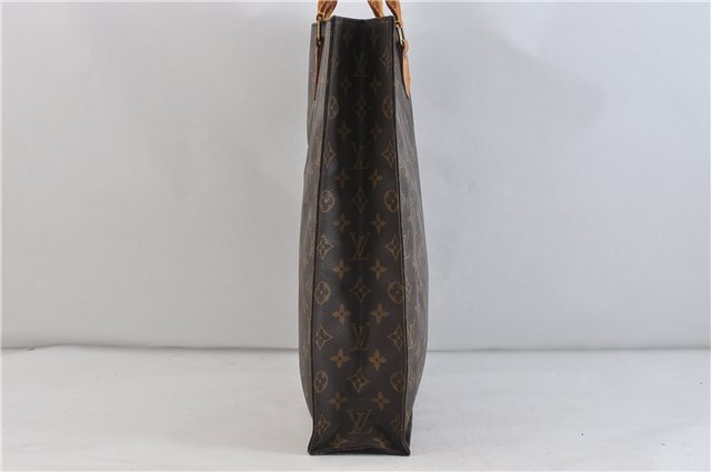 Authentic LOUIS VUITTON Monogram Sac Plat Hand Bag M51140 LV 5336C