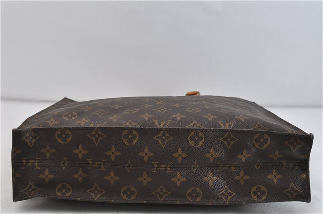 Authentic LOUIS VUITTON Monogram Sac Plat Hand Bag M51140 LV 5336C