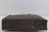 Authentic LOUIS VUITTON Monogram Sac Plat Hand Bag M51140 LV 5336C