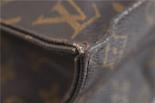 Authentic LOUIS VUITTON Monogram Sac Plat Hand Bag M51140 LV 5336C