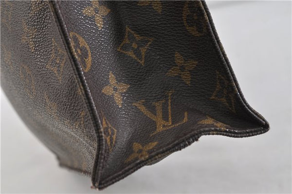 Authentic LOUIS VUITTON Monogram Sac Plat Hand Bag M51140 LV 5336C