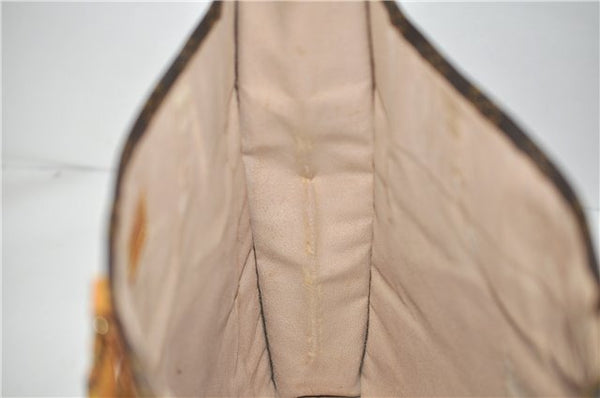 Authentic LOUIS VUITTON Monogram Sac Plat Hand Bag M51140 LV 5336C