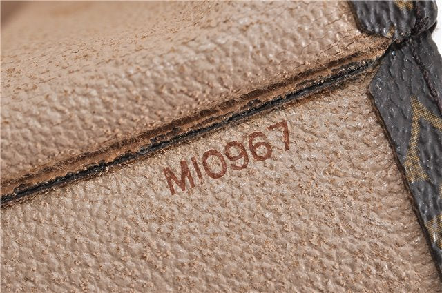 Authentic LOUIS VUITTON Monogram Sac Plat Hand Bag M51140 LV 5336C