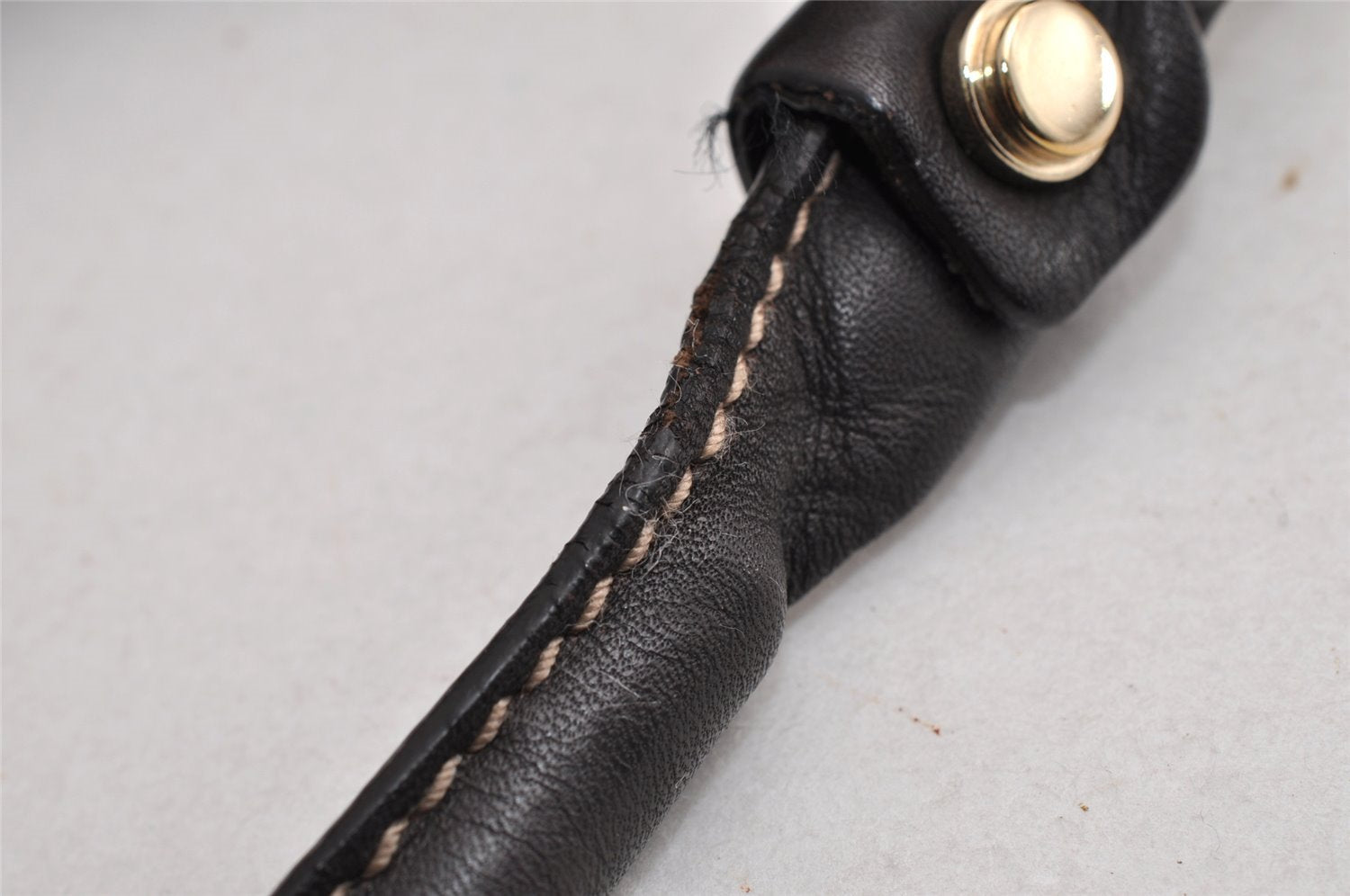 Authentic GUCCI Vintage Abbey Shoulder Tote Bag Leather 189835 Brown 5337I