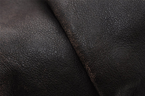 Authentic GUCCI Vintage Abbey Shoulder Tote Bag Leather 189835 Brown 5337I