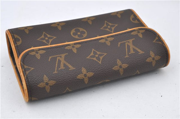 Auth Louis Vuitton Monogram Pochette Florentine Pouch Waist Bag M51855 LV 5338E
