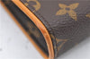 Auth Louis Vuitton Monogram Pochette Florentine Pouch Waist Bag M51855 LV 5338E