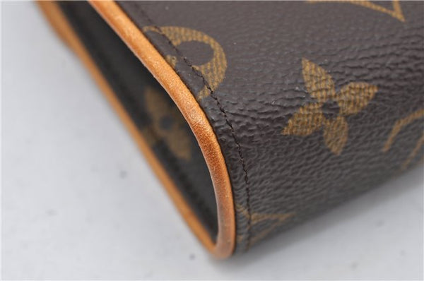 Auth Louis Vuitton Monogram Pochette Florentine Pouch Waist Bag M51855 LV 5338E