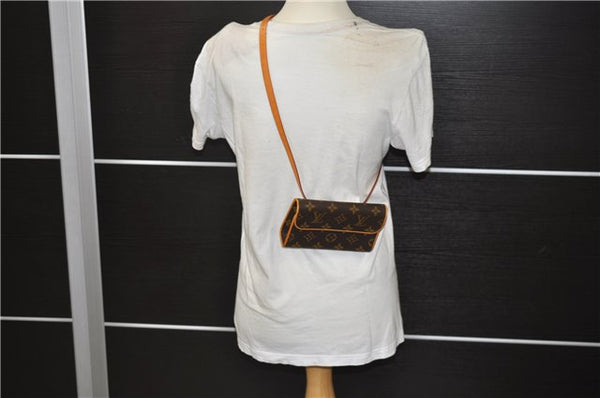 Auth Louis Vuitton Monogram Pochette Florentine Pouch Waist Bag M51855 LV 5338E