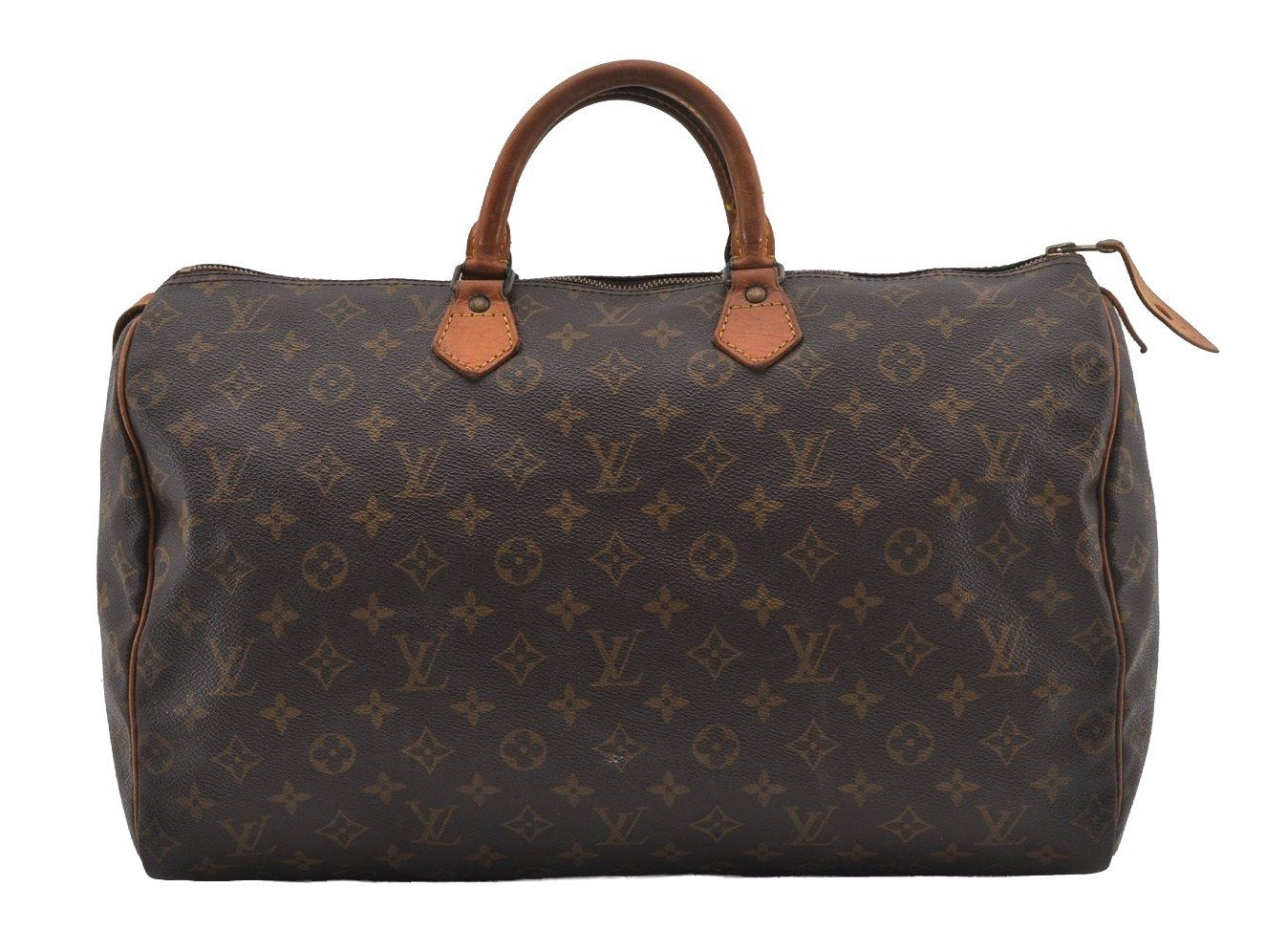 Authentic Louis Vuitton Monogram Speedy 40 Hand Boston Bag M41522 LV 5338I