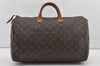 Authentic Louis Vuitton Monogram Speedy 40 Hand Boston Bag M41522 LV 5338I