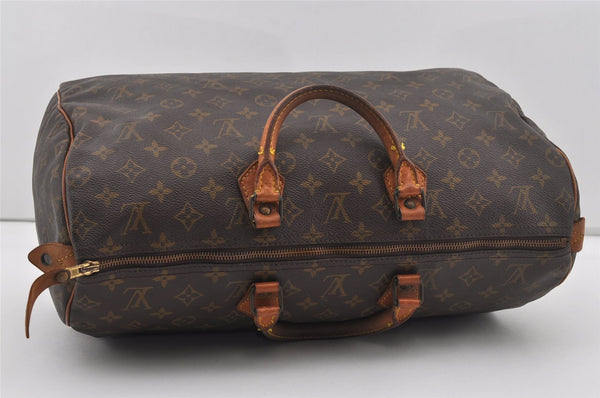 Authentic Louis Vuitton Monogram Speedy 40 Hand Boston Bag M41522 LV 5338I