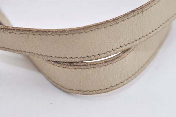 Authentic GUCCI Abbey Shoulder Tote Bag GG Canvas Leather 130736 Brown 5339I