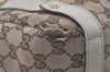 Authentic GUCCI Abbey Shoulder Tote Bag GG Canvas Leather 130736 Brown 5339I