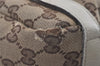 Authentic GUCCI Abbey Shoulder Tote Bag GG Canvas Leather 130736 Brown 5339I