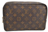 Auth Louis Vuitton Monogram Trousse Toilette 23 Clutch Hand Bag M47524 LV 5341I