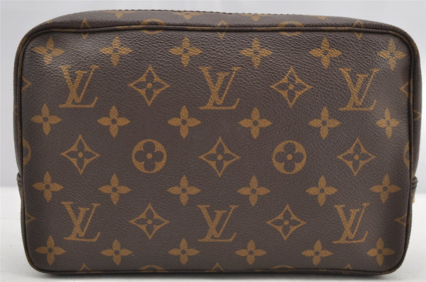 Auth Louis Vuitton Monogram Trousse Toilette 23 Clutch Hand Bag M47524 LV 5341I