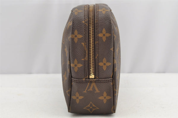 Auth Louis Vuitton Monogram Trousse Toilette 23 Clutch Hand Bag M47524 LV 5341I