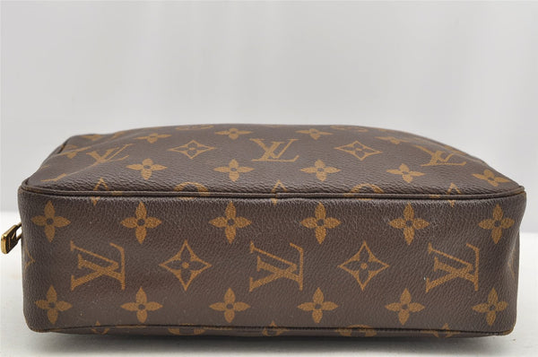 Auth Louis Vuitton Monogram Trousse Toilette 23 Clutch Hand Bag M47524 LV 5341I