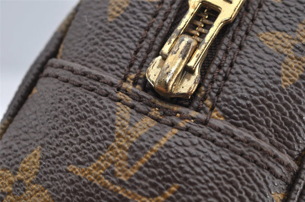 Auth Louis Vuitton Monogram Trousse Toilette 23 Clutch Hand Bag M47524 LV 5341I