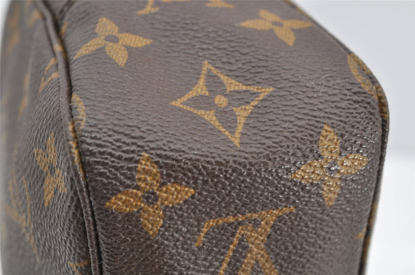 Auth Louis Vuitton Monogram Trousse Toilette 23 Clutch Hand Bag M47524 LV 5341I