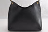 Authentic GUCCI Bamboo Vintage Shoulder Hand Bag Purse Leather Black 5342I