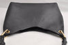 Authentic GUCCI Bamboo Vintage Shoulder Hand Bag Purse Leather Black 5342I