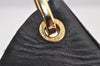Authentic GUCCI Bamboo Vintage Shoulder Hand Bag Purse Leather Black 5342I