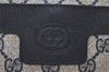 Authentic GUCCI Shoulder Cross Body Bag GG PVC Leather Navy Blue Junk 5343I