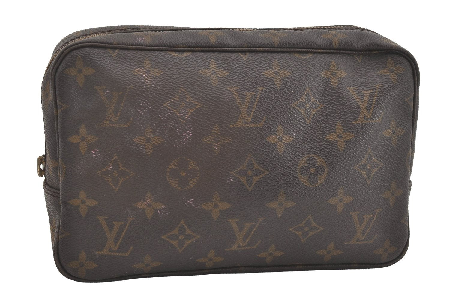 Auth Louis Vuitton Monogram Trousse Toilette 23 Clutch Bag M47524 Junk 5344I