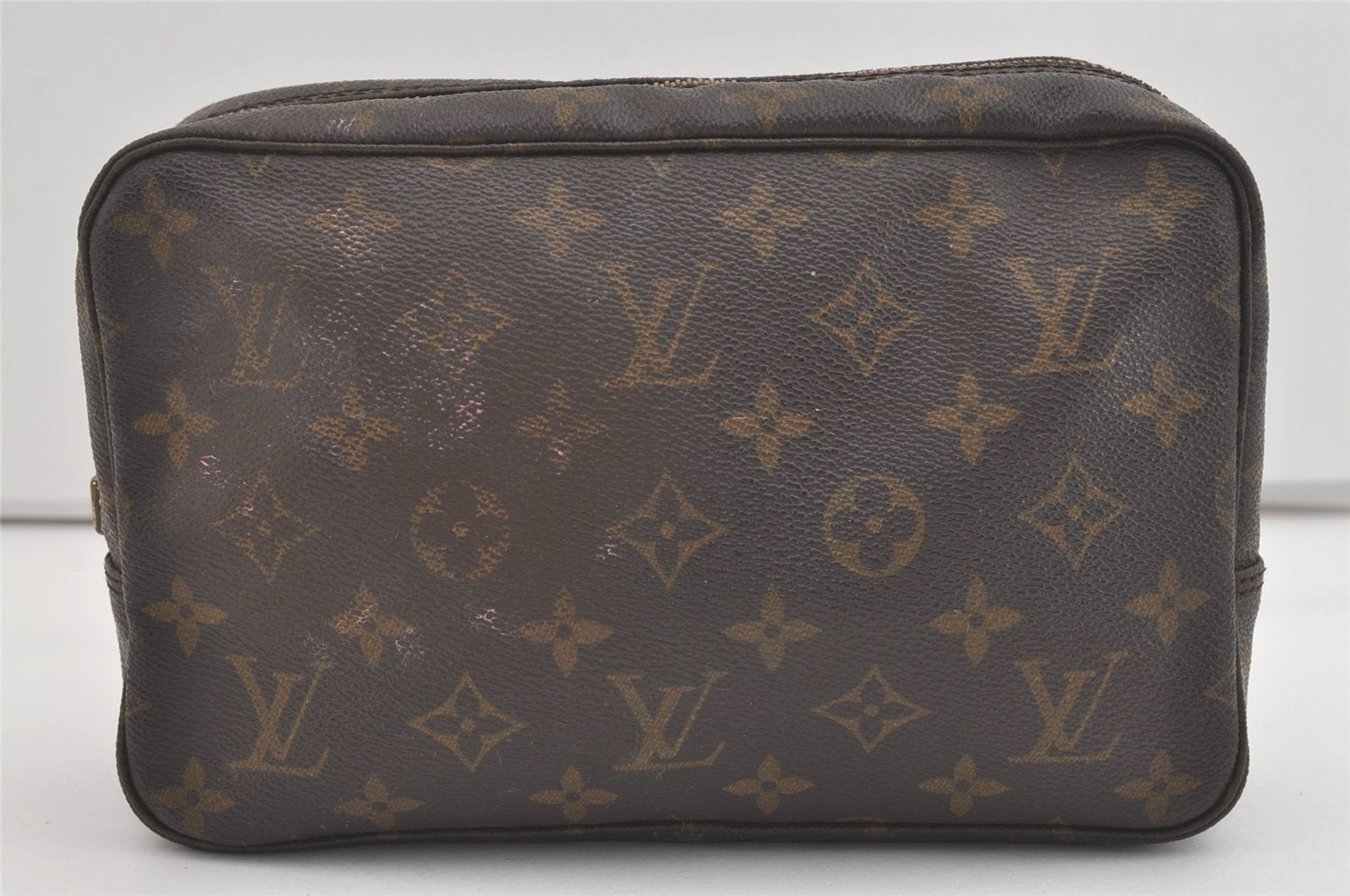 Auth Louis Vuitton Monogram Trousse Toilette 23 Clutch Bag M47524 Junk 5344I