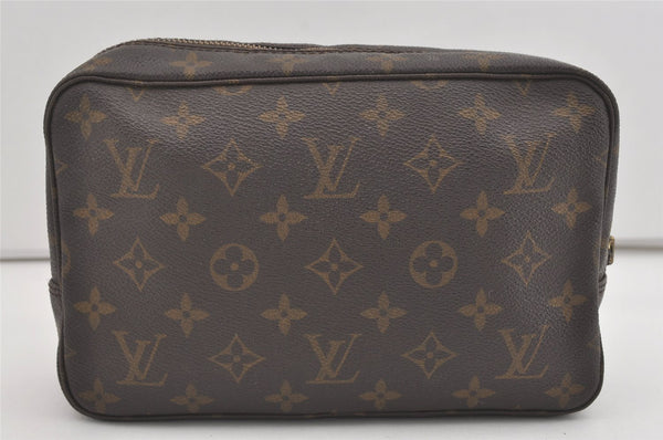 Auth Louis Vuitton Monogram Trousse Toilette 23 Clutch Bag M47524 Junk 5344I