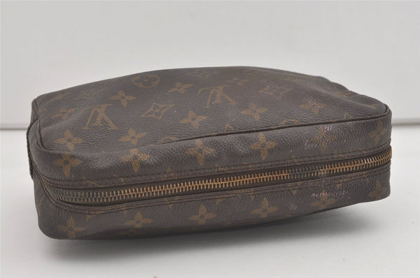 Auth Louis Vuitton Monogram Trousse Toilette 23 Clutch Bag M47524 Junk 5344I