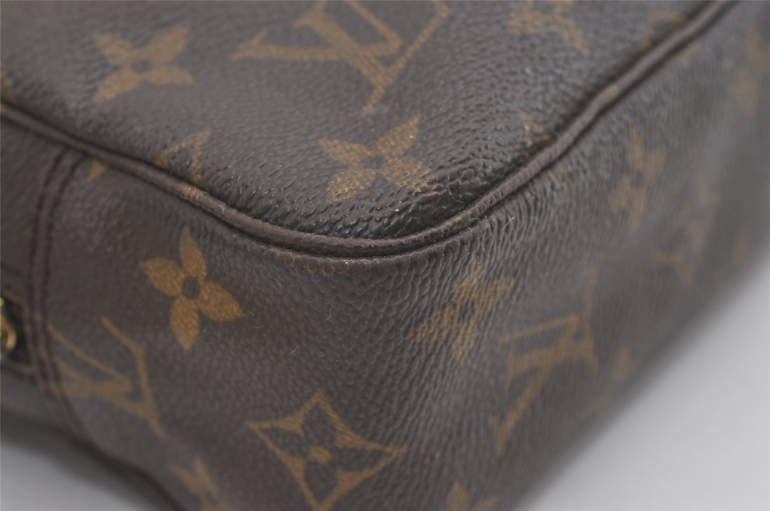 Auth Louis Vuitton Monogram Trousse Toilette 23 Clutch Bag M47524 Junk 5344I