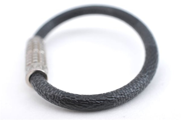 Authentic Louis Vuitton Damier Graphite Bracelet Digit Black M6626D LV 5345E