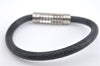 Authentic Louis Vuitton Damier Graphite Bracelet Digit Black M6626D LV 5345E