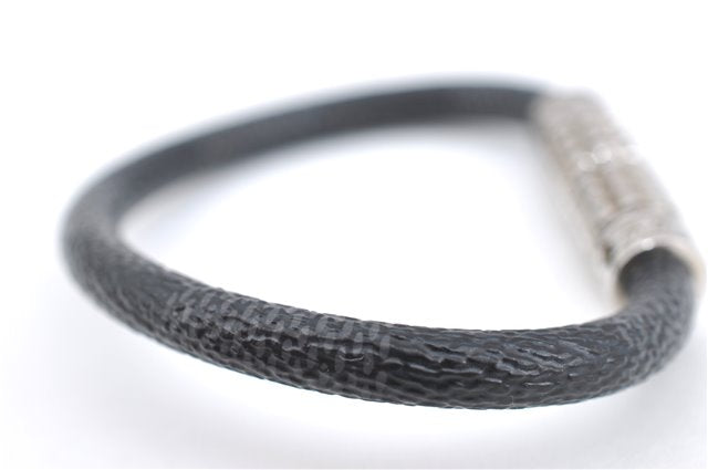 Authentic Louis Vuitton Damier Graphite Bracelet Digit Black M6626D LV 5345E
