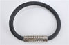 Authentic Louis Vuitton Damier Graphite Bracelet Digit Black M6626D LV 5345E